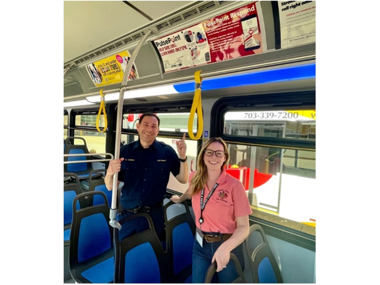 Fairfax VA PulsePoint Transit Signage