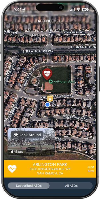 NEAR Registry AED Needed Alert