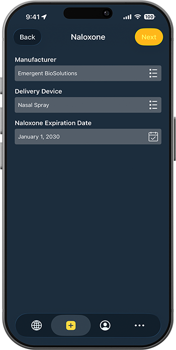 NEAR Registry Naloxone Details
