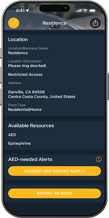 NEAR Registry Request AED Needed Alerts