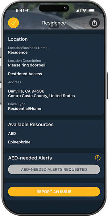 NEAR Registry Requested AED Needed Alerts