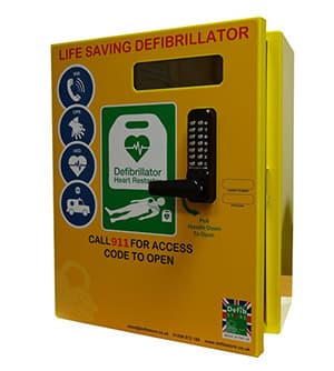 Outdoor AED Cabinet w/Keypad
