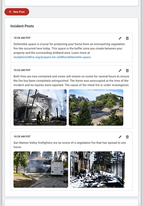 PulsePoint Central Incident Post