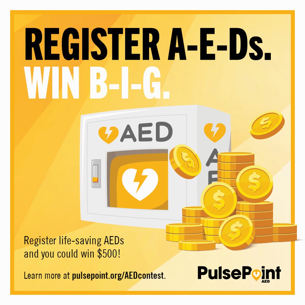 PulsePoint AED Contest IG Image "Win B-I-G"