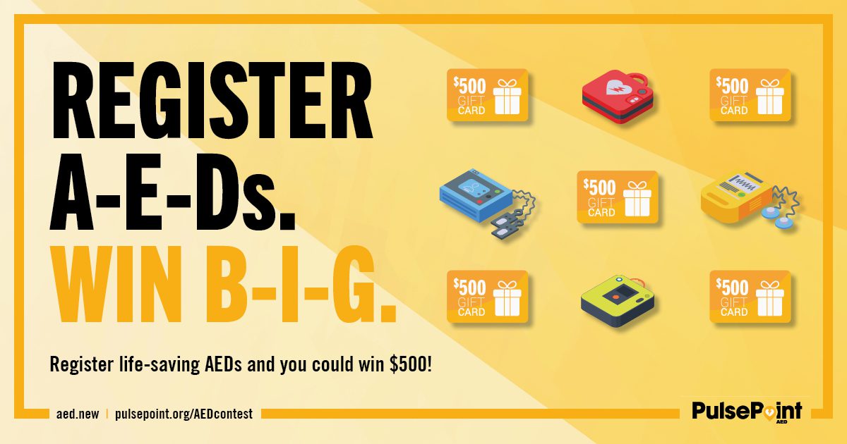 PulsePoint AED Contest FB Image "Win B-I-G"