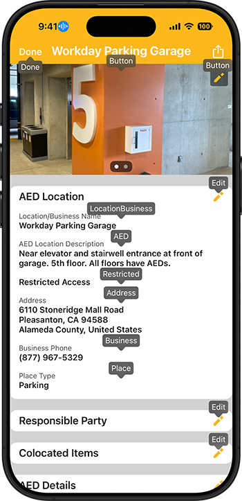 PulsePoint AED Accessibility Voice Control