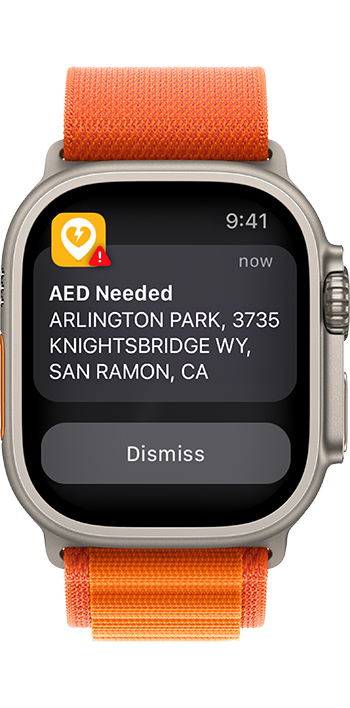 PulsePoint AED-needed alert Watch Ultra