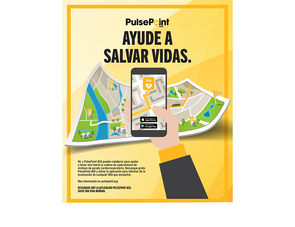 PulsePoint Outreach Poster (Spanish language).