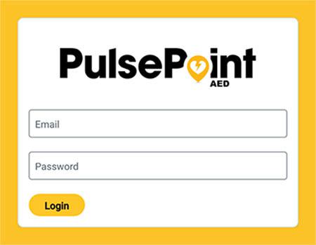 PulsePoint AED Registry Login