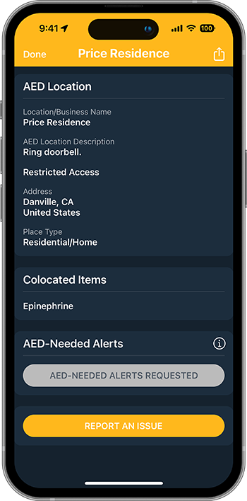 PulsePoint AED Needed Alerts Requested