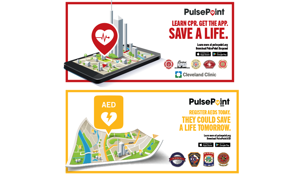 PulsePoint Respond and AED Marketing Outreach Banners