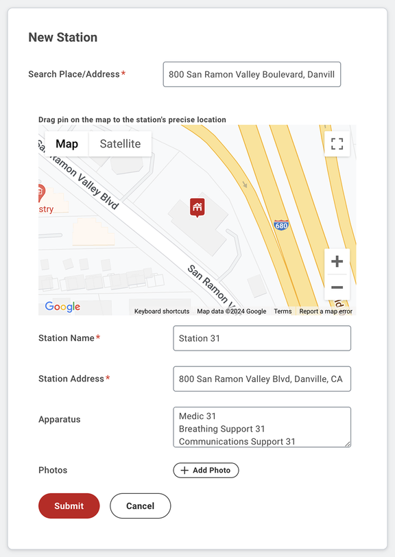 PulsePoint Central New Station Defiinition