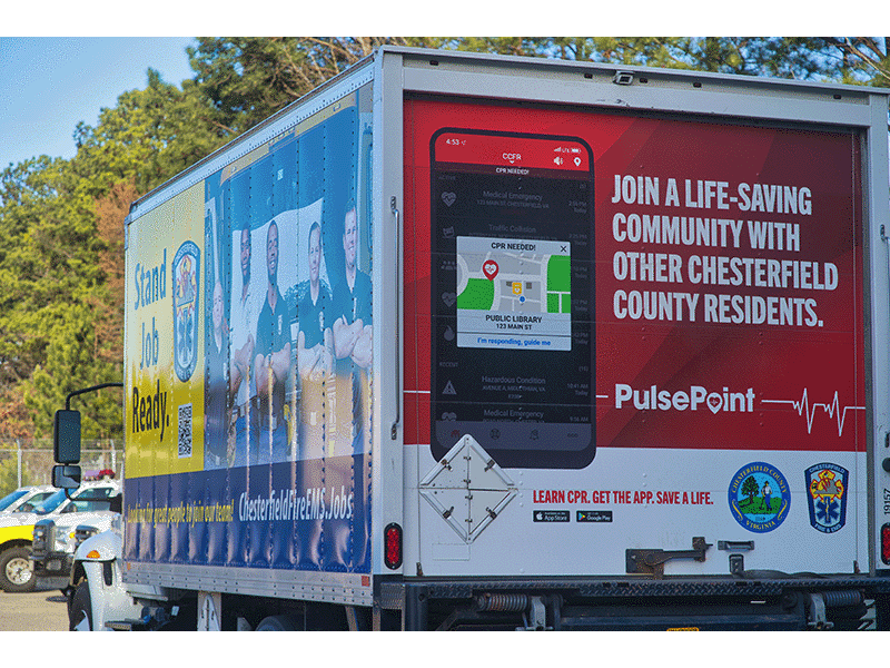 PulsePoint Chesterfield Vehicle Wrap