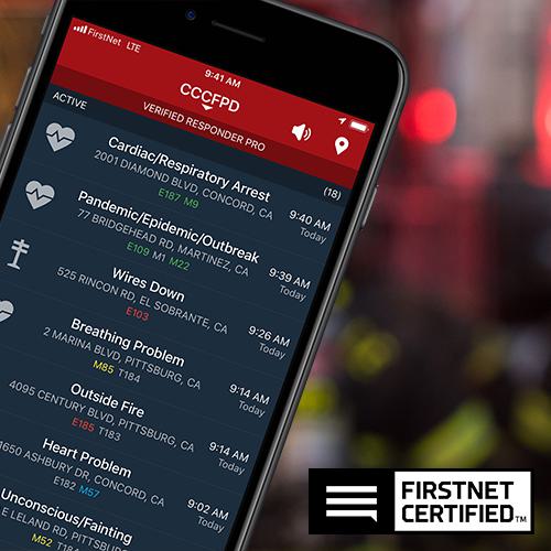 PulsePoint Respond is FirstNet Certified for use with 9-1-1.