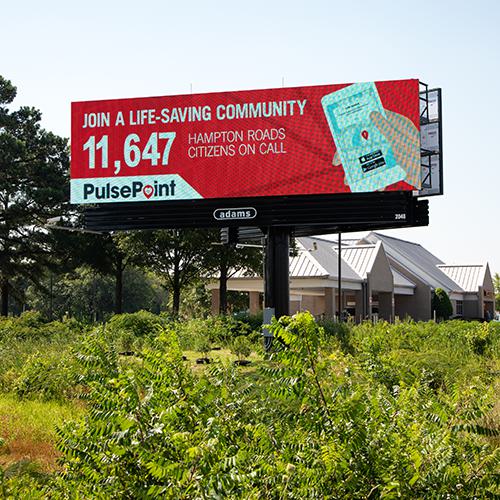 PulsePoint Hampton Roads VA Respond Billboard.