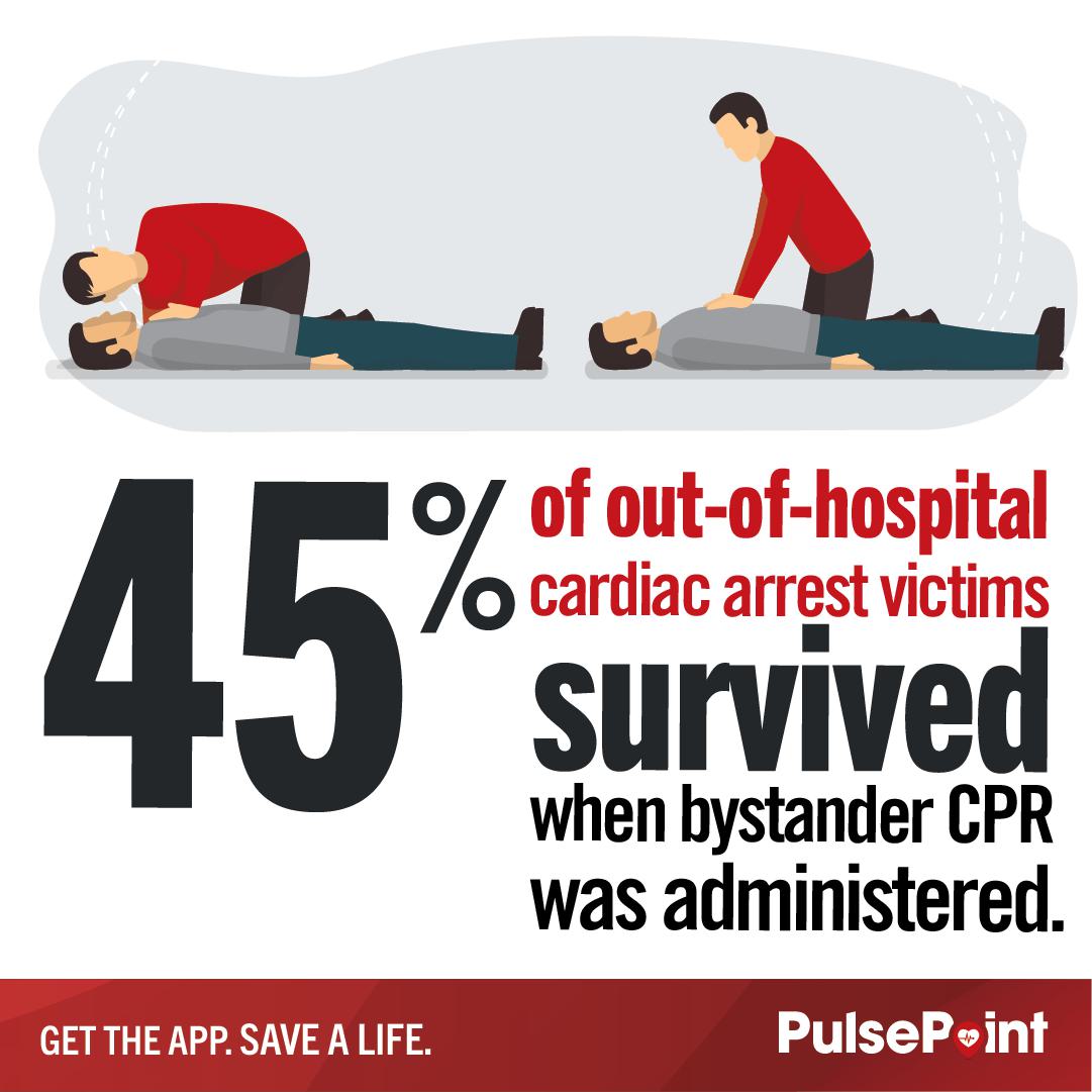 PulsePoint Heart Month Toolkit Instagram 45 Percent Survival