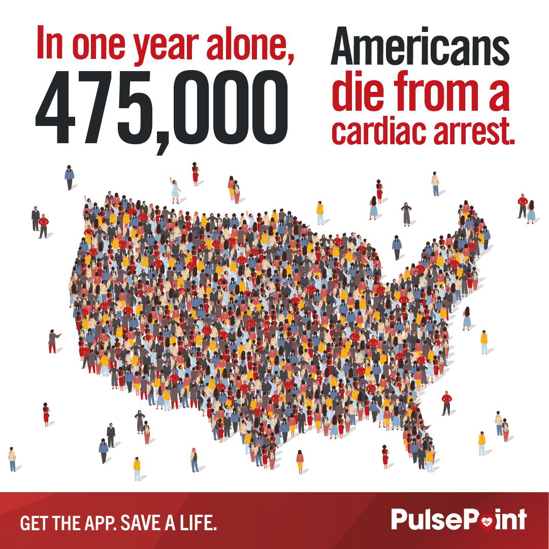 PulsePoint Heart Month Toolkit Instagram 475,000 Deaths
