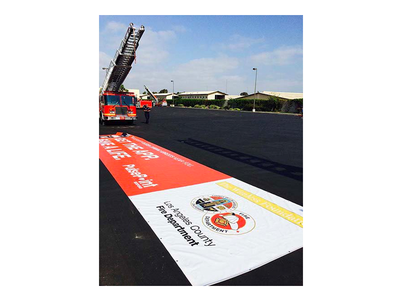 PulsePoint LACoFD Aerial Ladder Banner.