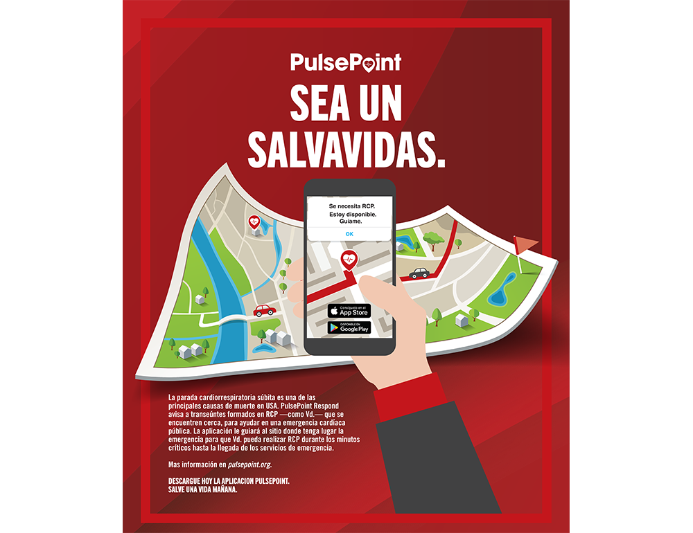 PulsePoint Outreach Poster (Spanish language)