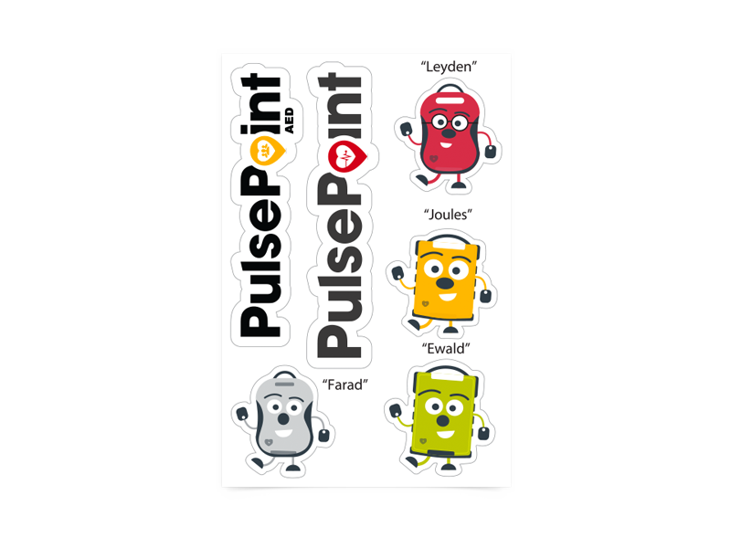 PulsePoint Promotional Items Stickers.