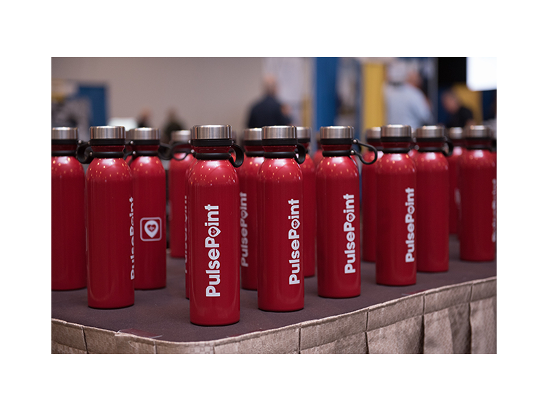 PulsePoint Promotional Water Bottles.