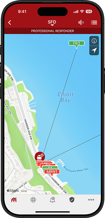 PulsePoint Respond AVL Unit Layer SFD Fireboat
