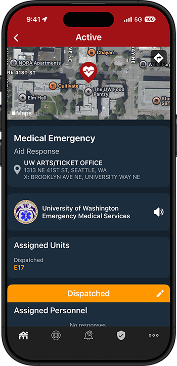 PulsePoint Respond Assigned Responders Response Status Control
