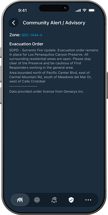 PulsePoint Respond Community Alert Genasys Protect Message