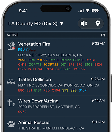 PulsePoint Respond Homepage Header Incident