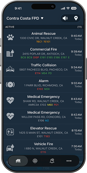 PulsePoint Respond Incident List (Public)