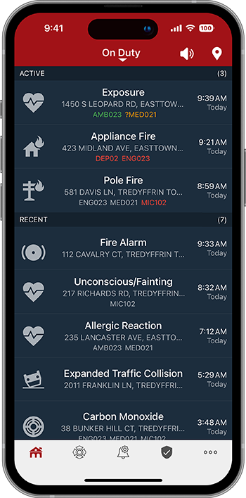 PulsePoint Respond On Duty Feed