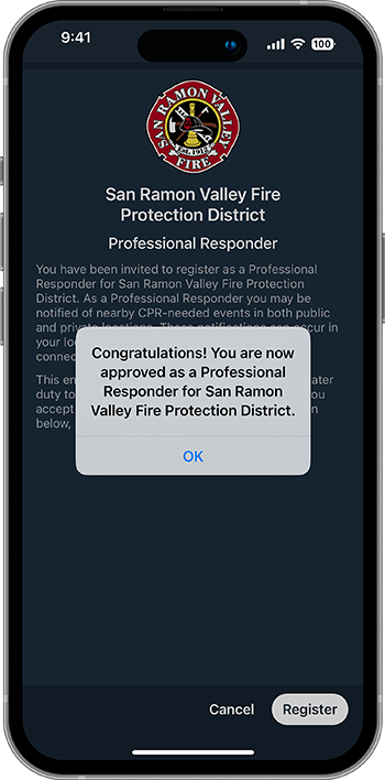 PulsePoint Respond Pro Responder Confirmation