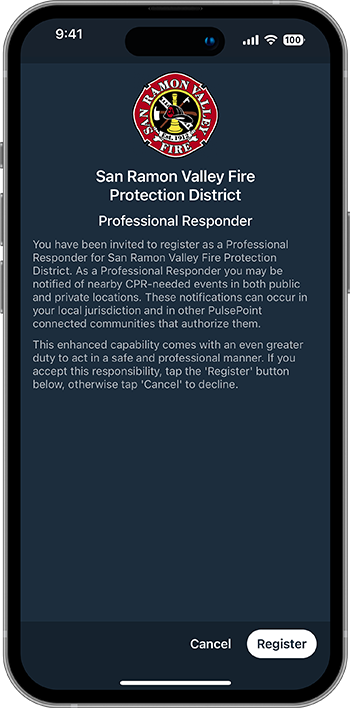 PulsePoint Respond Pro Responder Invite