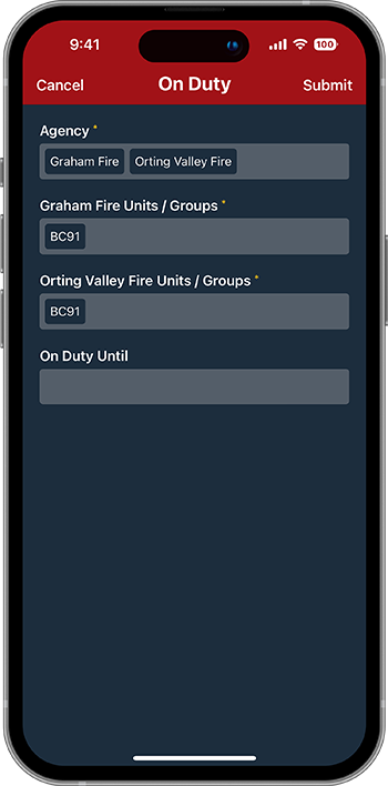 Pulse Point Respond Pro Responder Tab Multi Agency On Duty Selections
