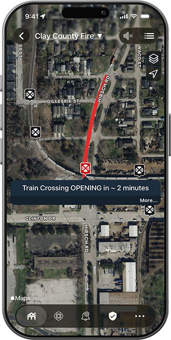 PulsePoint Respond Railroad Crossing 755640 Red