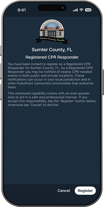 PulsePoint Respond Registration (Registered CPR)