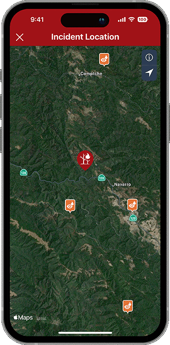 PulsePoint Respond Wildfire Camera Layer