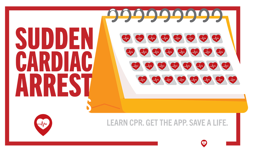 PulsePoint Sudden Cardiac Arrest Awareness Month October Calendar Social Graphic