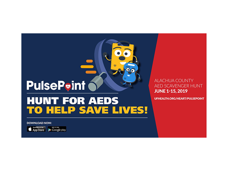 PulsePoint UF Health AED Registry Hunt Contest.