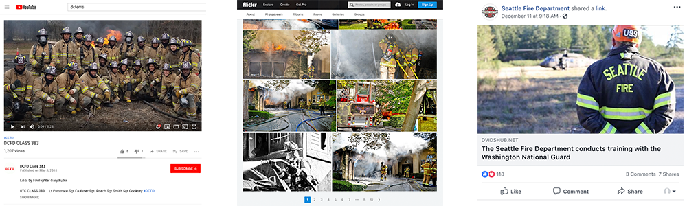 PulsePoint agency profile page social media examples.