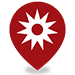 Explosion map pin.