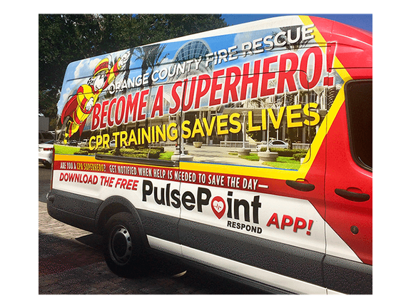 PulsePoint OCFR Vehicle Wrap.