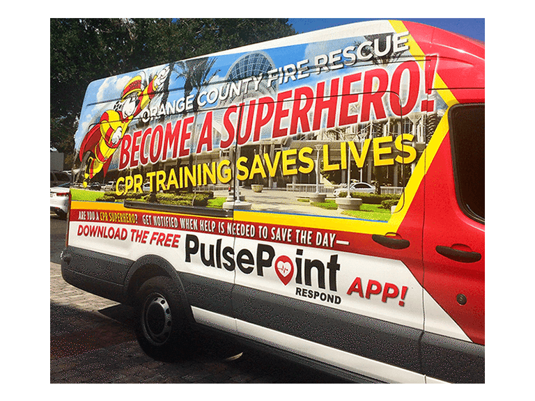 PulsePoint OCFR Vehicle Wrap.
