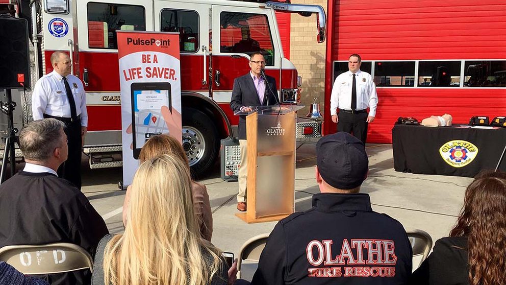 Public PulsePoint launch event in Olathe KS.