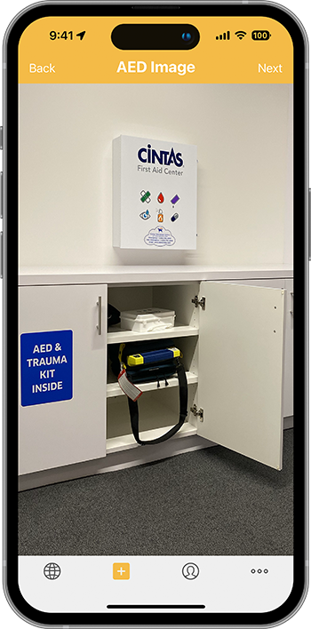 PulsePoint AED image screen