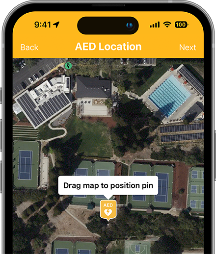 PulsePoint AED Pin Placement