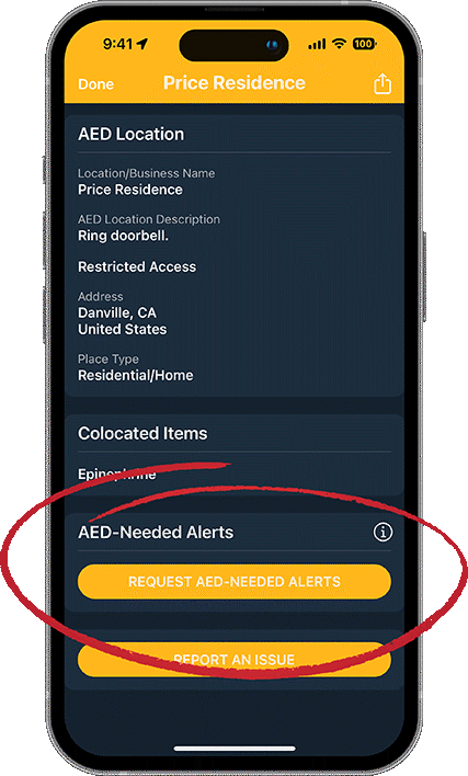 PulsePoint AED Request AED Needed Alerts