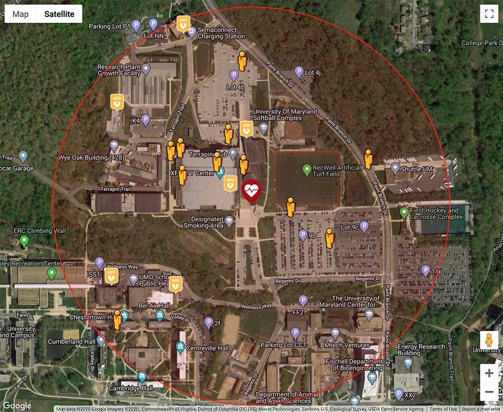 Sample PulsePoint Activation Map