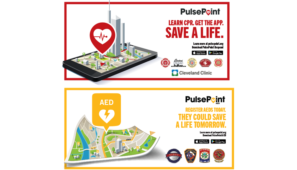 PulsePoint Respond and AED Marketing Outreach Banners