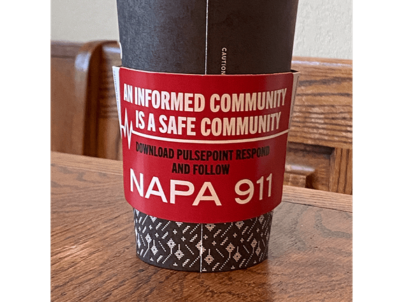PulsePoint Coffee Sleeve Napa 911